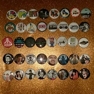 40 80's Buttons!
